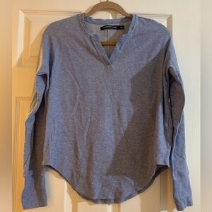 ✨SALE✨Calvin Klein Jeans Light Blue Thermal Waffle Top - Size Medium